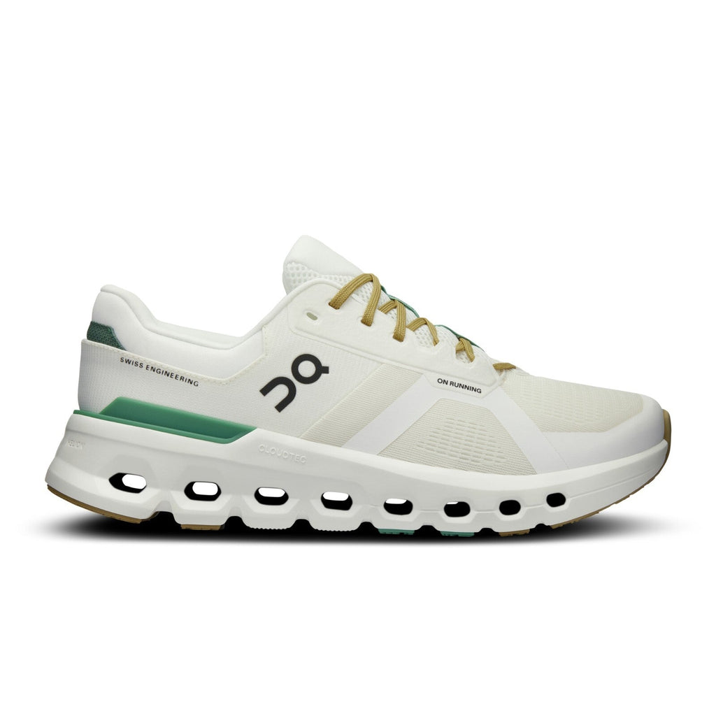 On Mens Cloudrunner 2- White/Green (3ME10144433)
