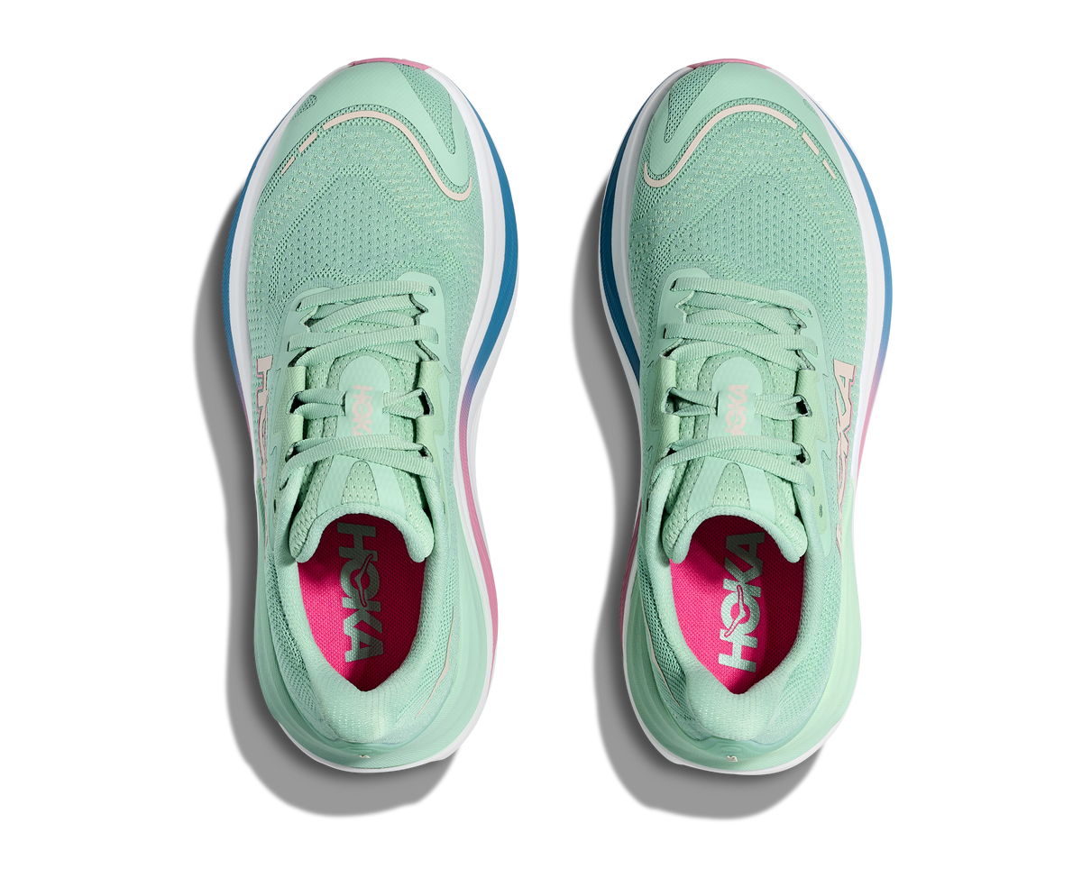 HOKA Women's Skyward X - JADEITE / DRIED ROSE