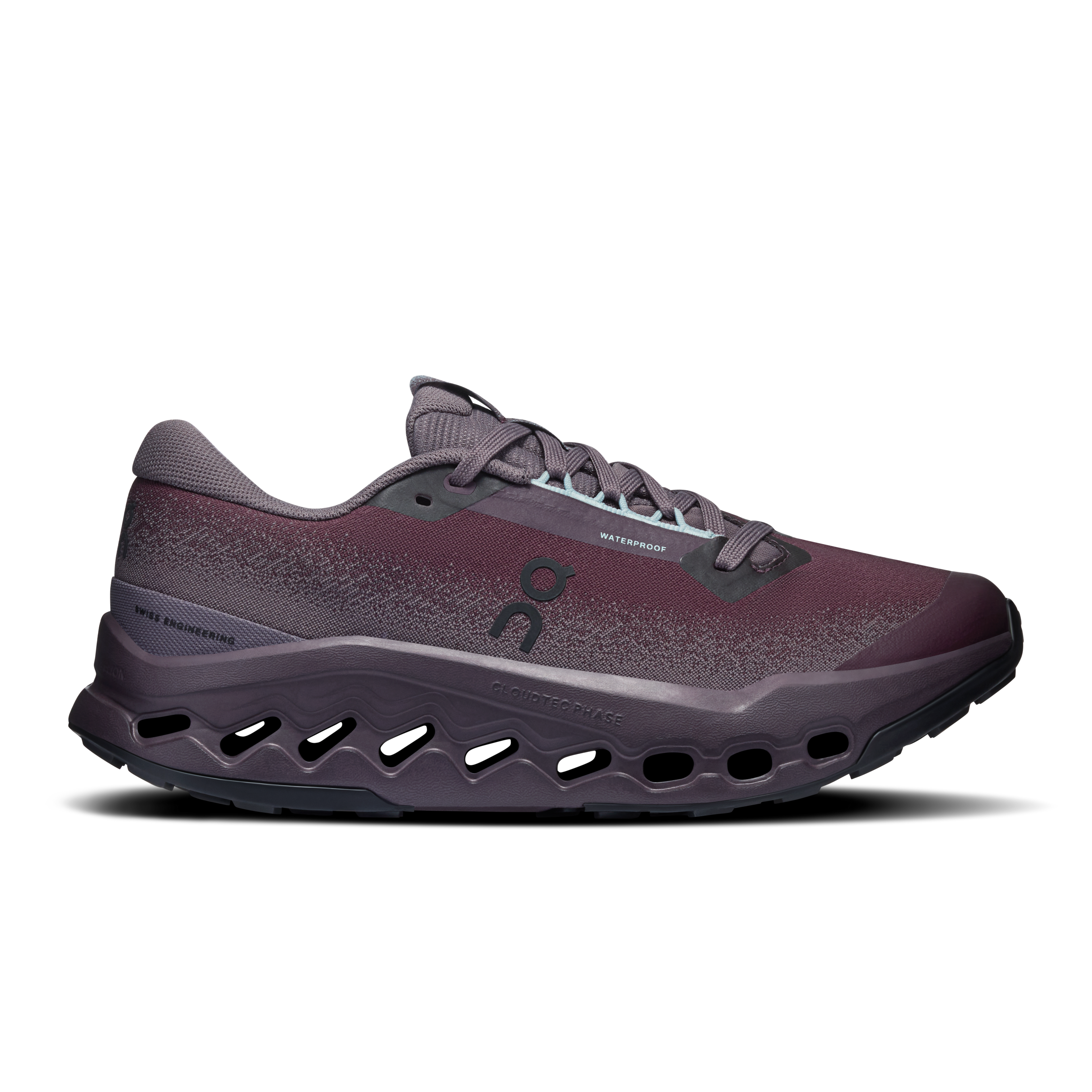 ON Women's Cloudsurfer Trail 2 WP - Urchin Pebble