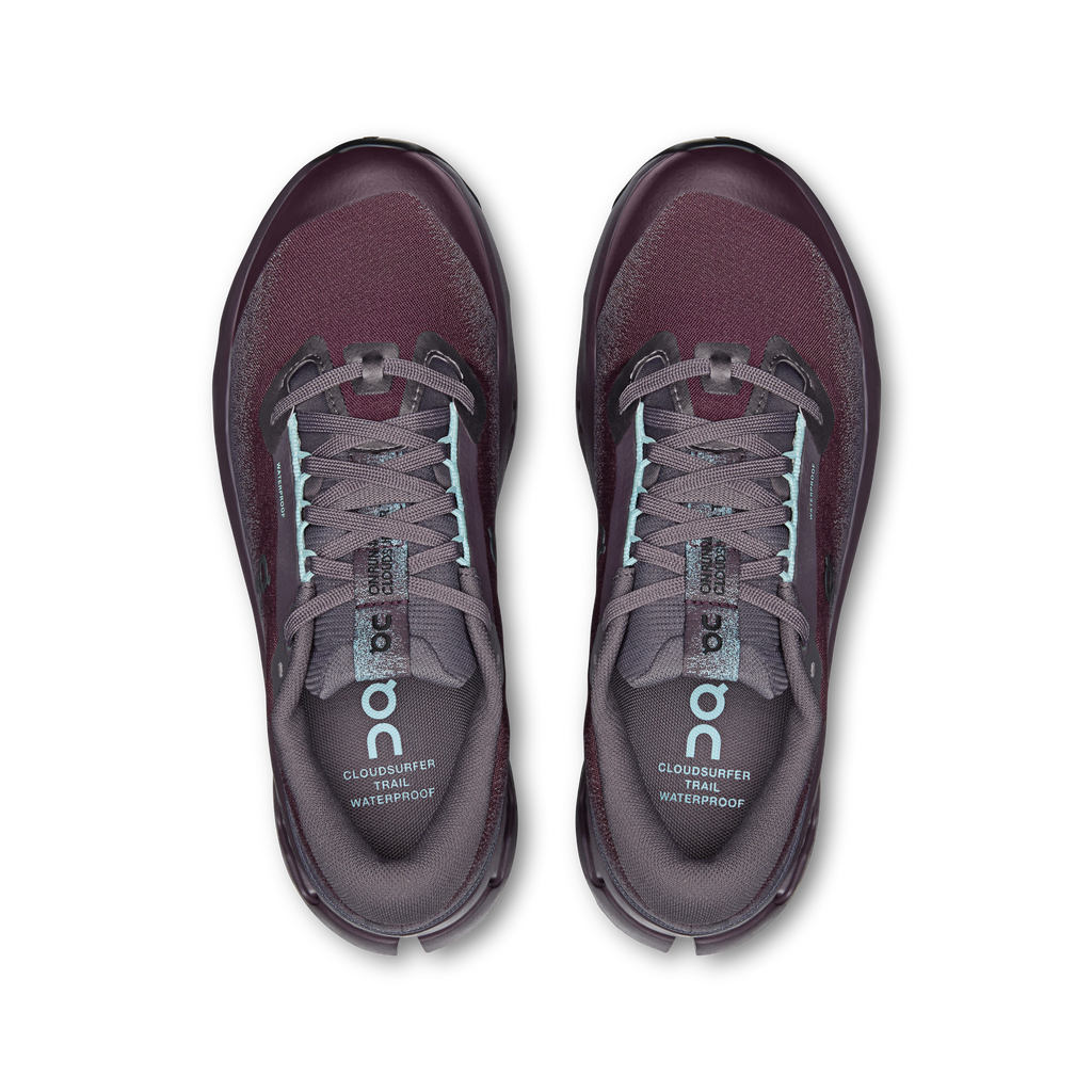 ON Women's Cloudsurfer Trail 2 WP - Urchin Pebble
