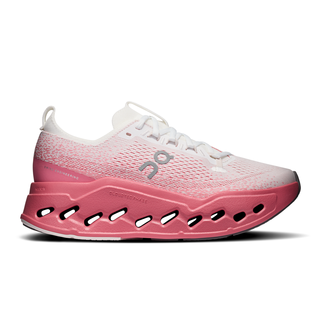 ON Women's Cloudsurfer Max - White Camellia