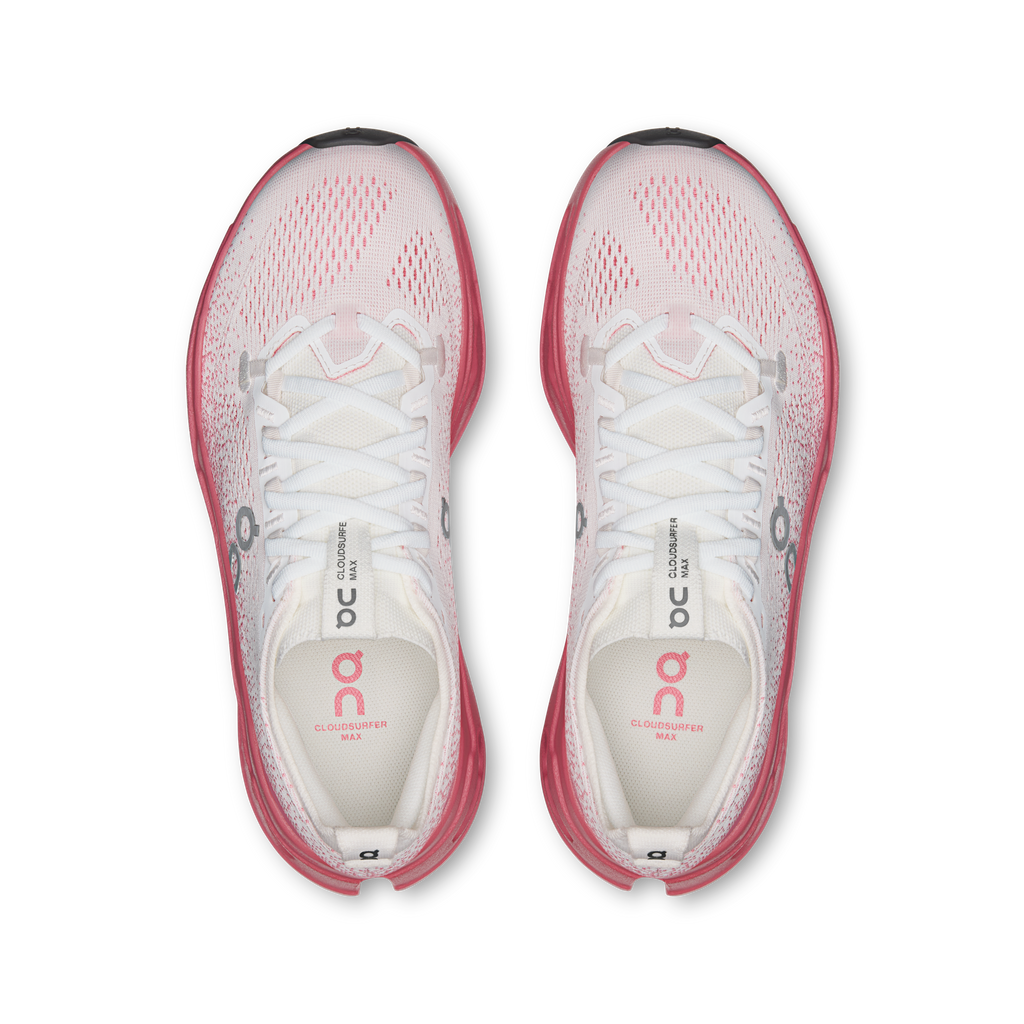 ON Women's Cloudsurfer Max - White Camellia