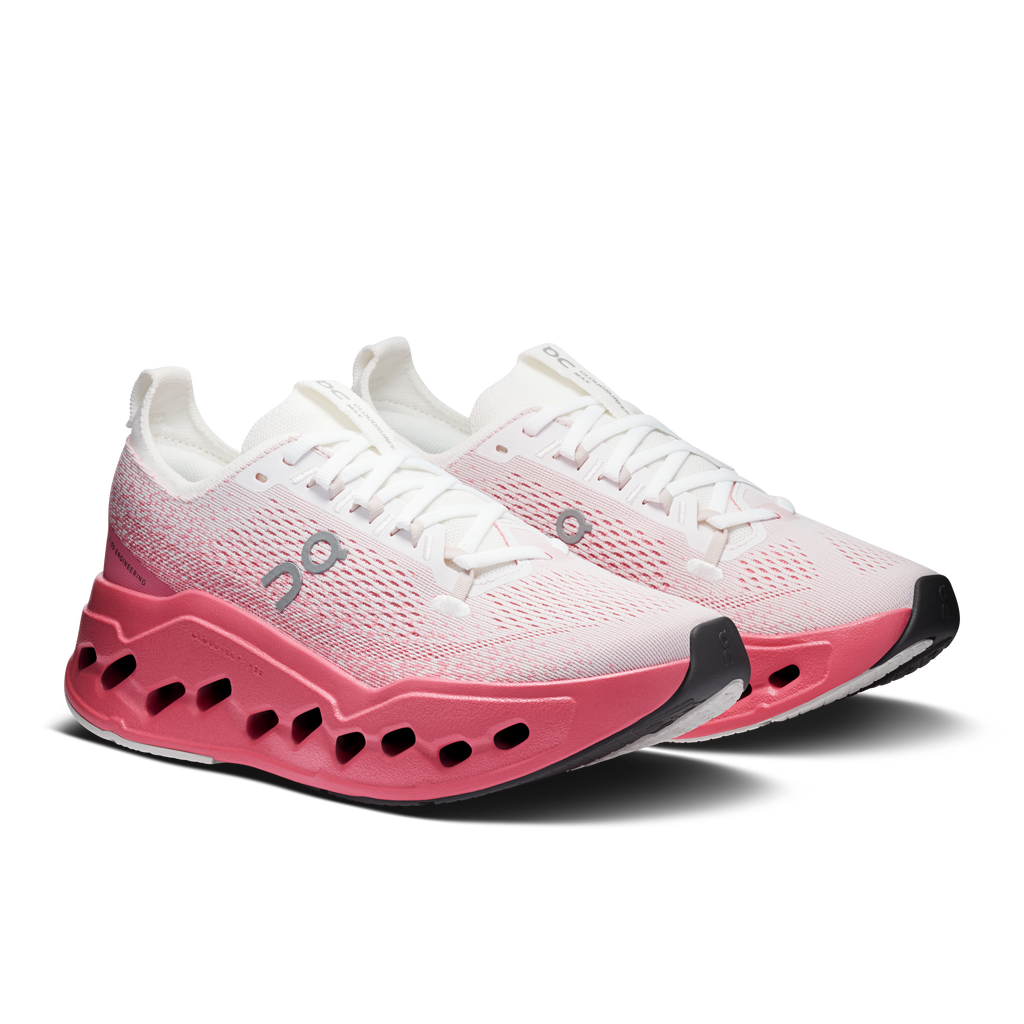 ON Women's Cloudsurfer Max - White Camellia