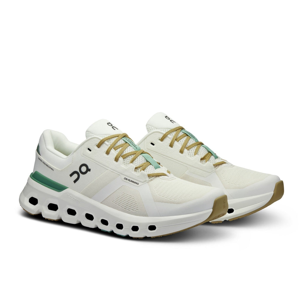 On Mens Cloudrunner 2- White/Green (3ME10144433)