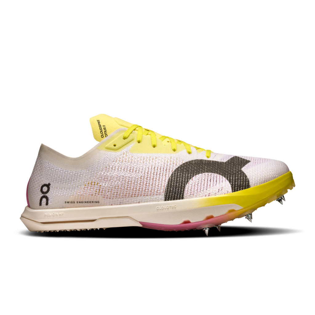 On Women's Cloudspike Citius 2 - White/Raspberry (3WF10212926)