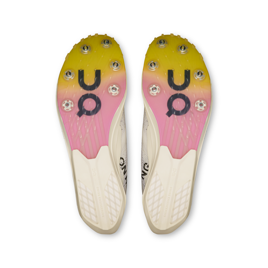 On Women's Cloudspike Amplius 2 - White/Raspberry (3WF10202926)