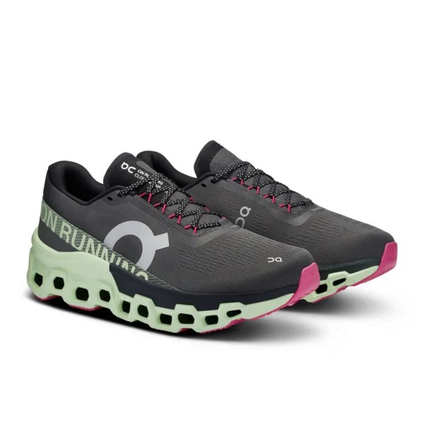 On Mens Cloudmonster 2 Asphalt Lime