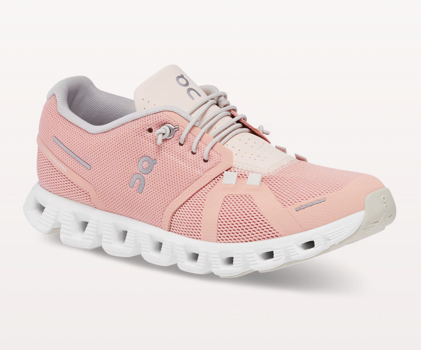 On Womens Cloud 5 - Rose/Shell (59.98556)