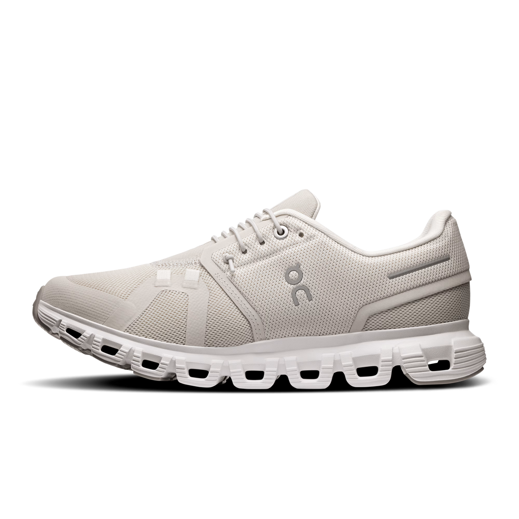 ON Women's Cloud 6 Wide - Pearl White
