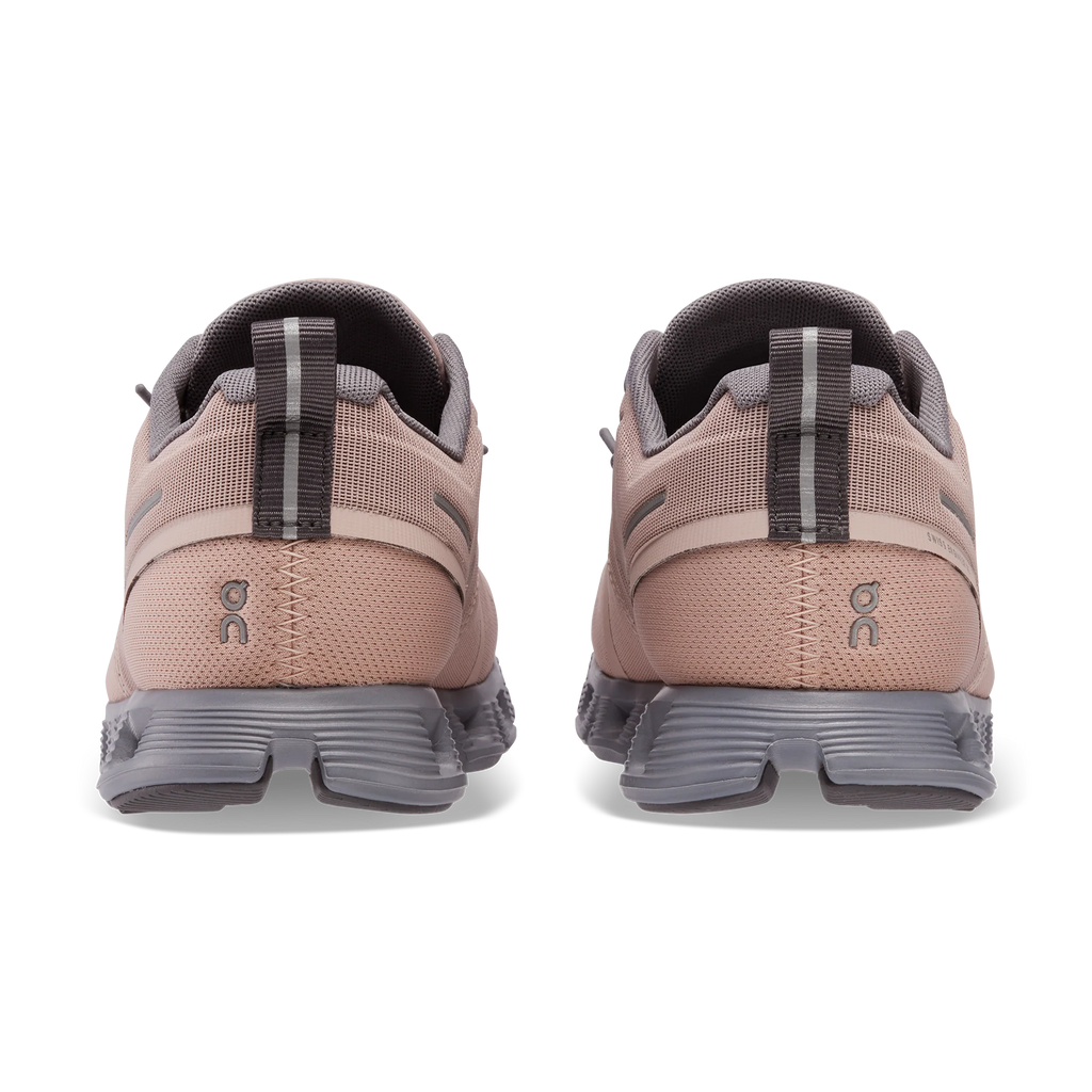 On Womens Cloud 5 Waterproof - Rose/Fossil (59.98527)
