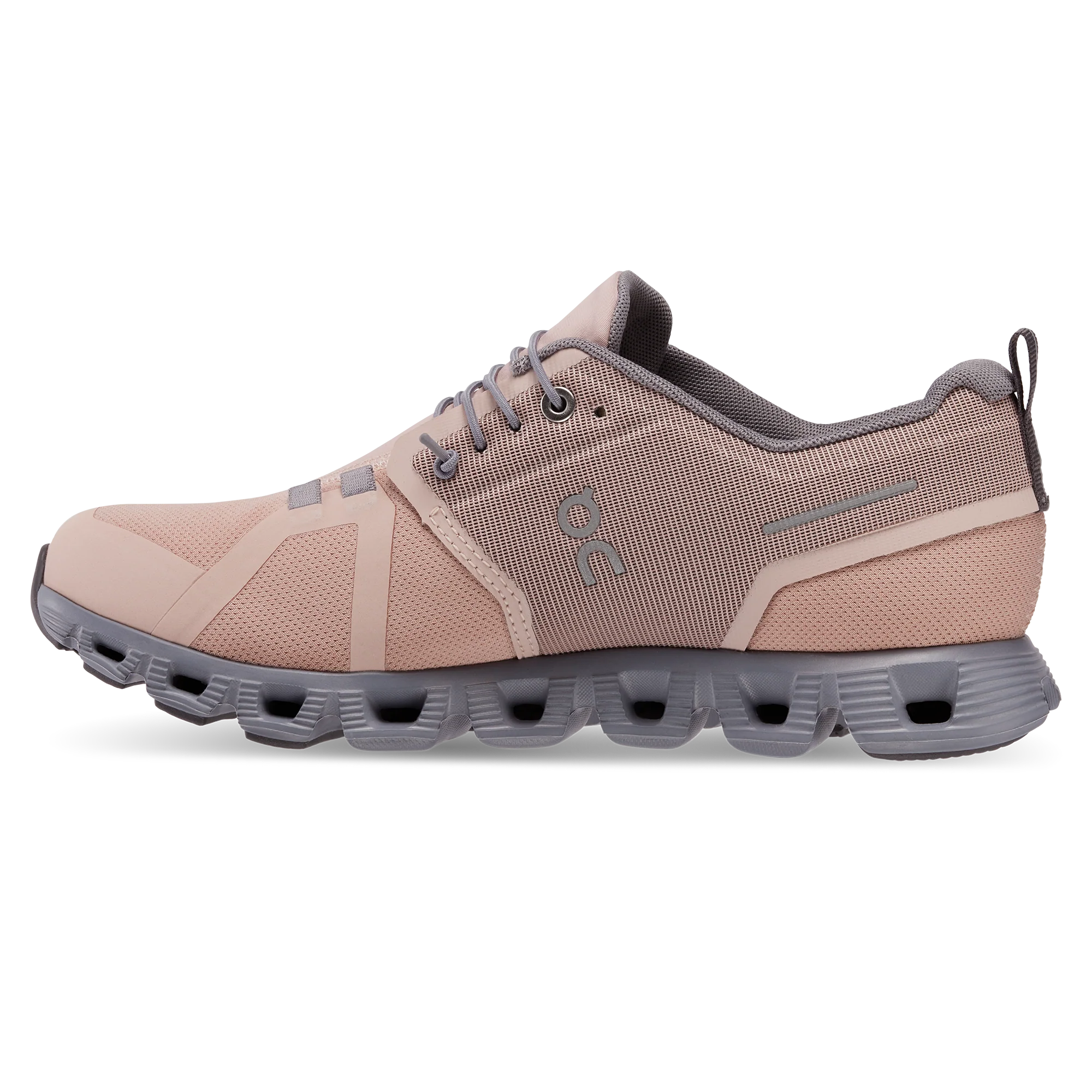 On Womens Cloud 5 Waterproof - Rose/Fossil (59.98527)